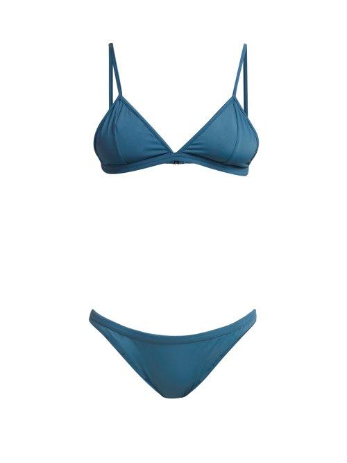 Matchesfashion.com Haight - Taping Triangle Bikini - Womens - Blue