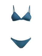 Matchesfashion.com Haight - Taping Triangle Bikini - Womens - Blue