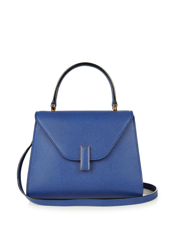 Valextra Iside Mini Grained-leather Bag