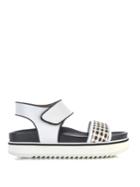 Sportmax Woven-strap Leather Sandals
