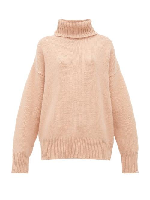 Matchesfashion.com Extreme Cashmere - No.20 Oversize Xtra Cashmere Blend Sweater - Womens - Light Pink
