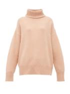 Matchesfashion.com Extreme Cashmere - No.20 Oversize Xtra Cashmere Blend Sweater - Womens - Light Pink