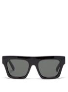 Matchesfashion.com Le Specs - Subdimension Square Acetate Sunglasses - Womens - Black