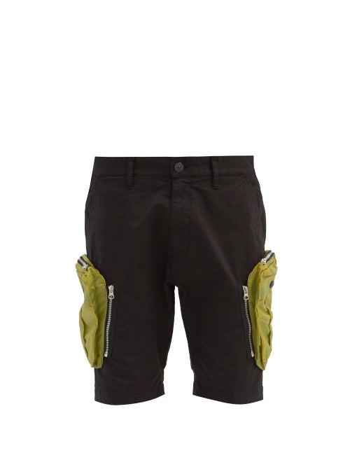 Matchesfashion.com Stone Island Shadow Project - Detachable-pocket Cotton-blend Shorts - Mens - Black