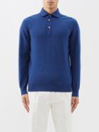Brunello Cucinelli - Cashmere Polo Shirt - Mens - Blue