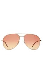 Ladies Accessories Saint Laurent - Aviator Metal Sunglasses - Womens - Gold Multi