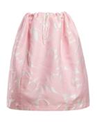Matchesfashion.com Marni - Puffed Floral Jacquard Midi Skirt - Womens - Pink White