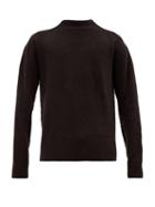 Matchesfashion.com Schnayderman's - Crew Neck Wool Blend Sweater - Mens - Black