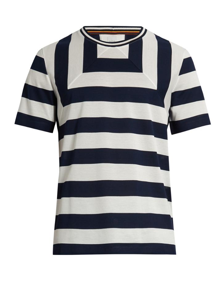 Paul Smith Striped Cotton-piqu T-shirt
