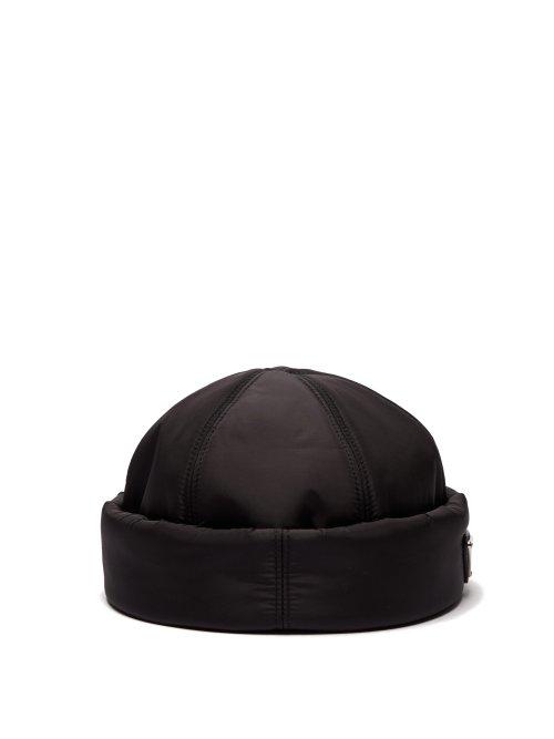 Matchesfashion.com Prada - Padded Nylon Beanie Hat - Mens - Black