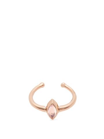 Matchesfashion.com Marie Mas - Amethyst, Topaz & 18kt Rose Gold Single Earring - Womens - Pink