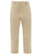 Matchesfashion.com Nili Lotan - Luna Cotton-blend Drill Cropped Trousers - Womens - Beige