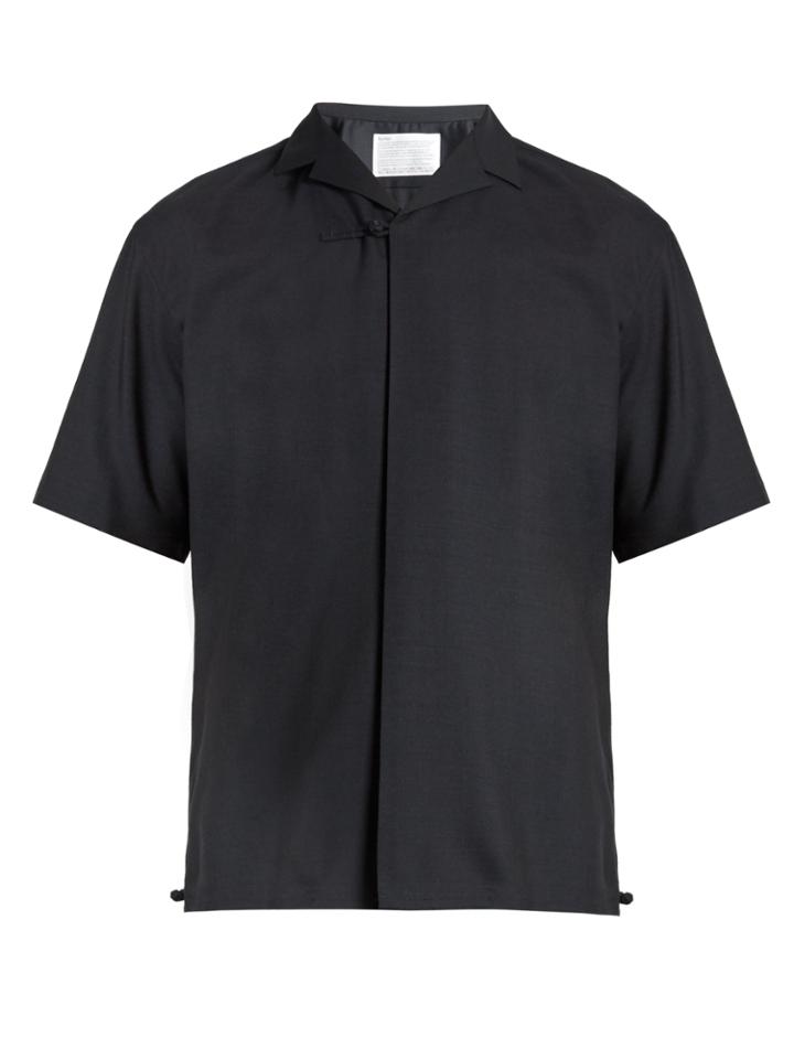 Kolor Short-sleeved Wool Shirt