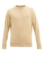 Matchesfashion.com Maison Kitsun - Fox Head Cotton-jersey Sweatshirt - Mens - Beige