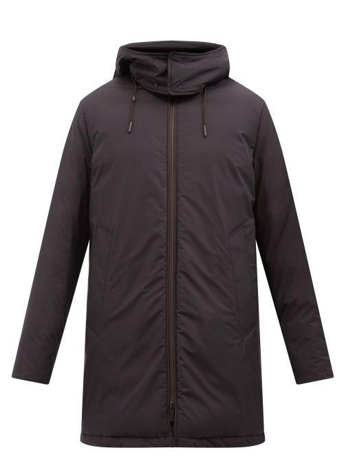 Ermenegildo Zegna - Stratos Hooded Quilted Down Parka - Mens - Black