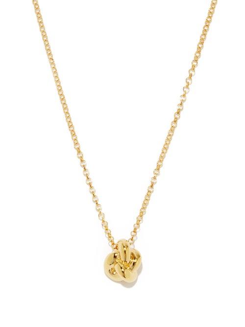 Otiumberg - Knot Long 14kt Gold-vermeil Necklace - Womens - Yellow Gold