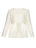 Matchesfashion.com Adam Lippes - Fringed Crochet Panel Sweater - Womens - Ivory