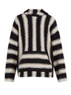 Amiri Baja Striped Wool-blend Hooded Sweater