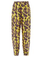 Matchesfashion.com Stella Mccartney - Tye Printed Silk Trousers - Womens - Yellow Multi