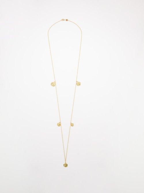 Rosa De La Cruz - Coin Charm 18kt Gold Necklace - Womens - Yellow Gold