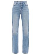 Raey - Angel Organic-cotton Bootcut Jeans - Womens - Light Blue