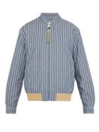 Matchesfashion.com Loewe - Striped Cotton Twill Jacket - Mens - Navy White