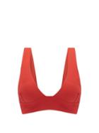 Matchesfashion.com Haight - Tie-back Bikini Top - Womens - Dark Red