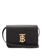 Matchesfashion.com Burberry - Tb Small Pebbled Leather Cross Body Bag - Womens - Black