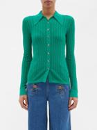 Dodo Bar Or - Feather-stitched Shirt - Womens - Green