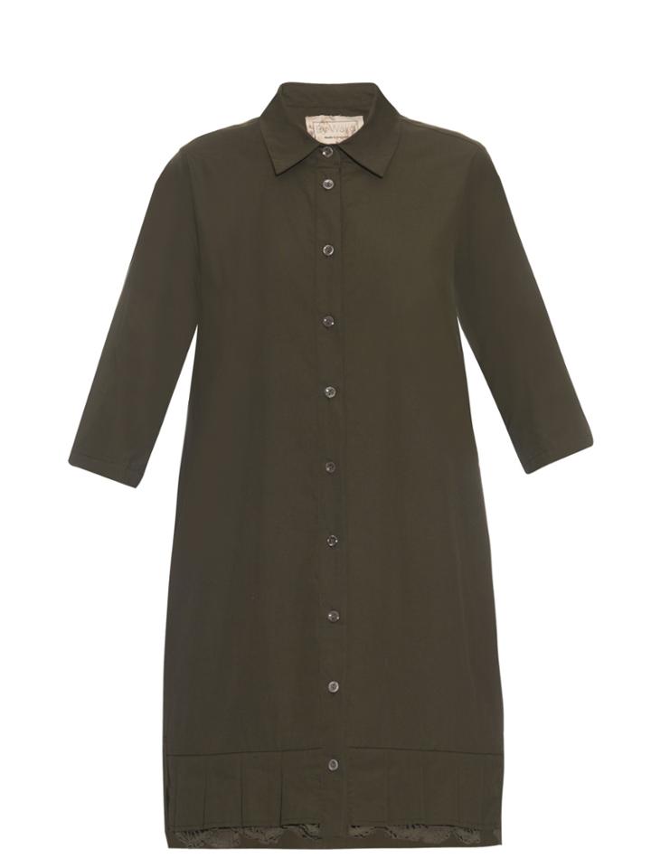 By Walid Nathalie Cotton-poplin Shirtdress