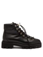 Matchesfashion.com Nicholas Kirkwood - Delfi Faux Pearl Toggle Leather Hiking Boots - Womens - Black