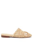 Ladies Shoes Zyne - Raffy I Raffia Backless Loafers - Womens - Cream