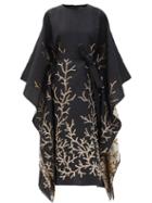 Ladies Rtw Taller Marmo - Los Corales Belted Jacquard Dress - Womens - Black