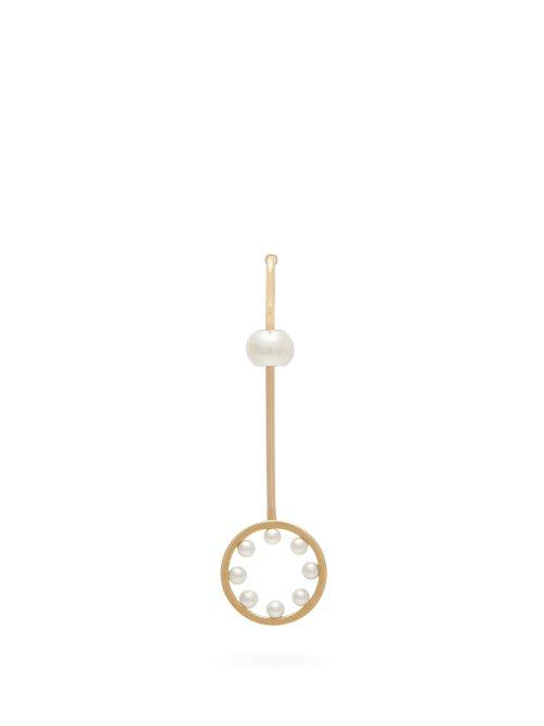 Matchesfashion.com Delfina Delettrez - Bubble Pearl & 18kt Gold Single Earring - Womens - Gold