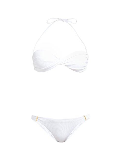 Matchesfashion.com Melissa Odabash - Martinique Twisted Bandeau Bikini - Womens - White