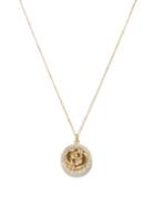 Matchesfashion.com Mateo - Pisces Large Diamond & 14kt Gold Zodiac Necklace - Womens - Yellow Gold