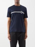 Giorgio Armani - Logo-embroidered Cotton T-shirt - Mens - Navy