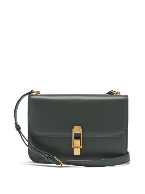 Matchesfashion.com Saint Laurent - Carr Medium Leather Shoulder Bag - Womens - Dark Green