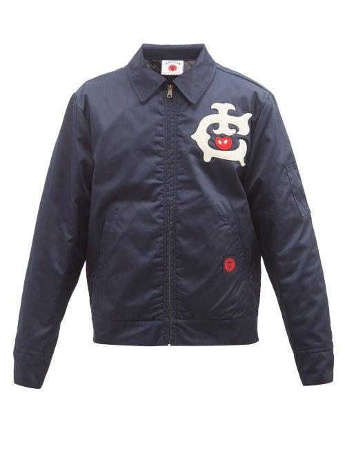 Icecream - Logo-appliqu Twill Jacket - Mens - Navy