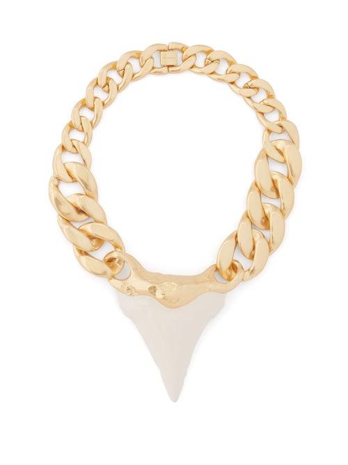 Matchesfashion.com Zimmermann - Wavelength Surf Gold-plated Shark Tooth Necklace - Womens - Gold