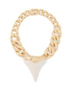 Matchesfashion.com Zimmermann - Wavelength Surf Gold-plated Shark Tooth Necklace - Womens - Gold