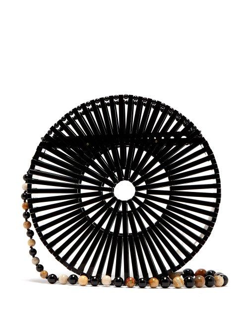Matchesfashion.com Cult Gaia - Luna Acrylic Shoulder Bag - Womens - Black Multi