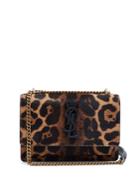 Saint Laurent Sunset Leopard-print Cross-body Bag