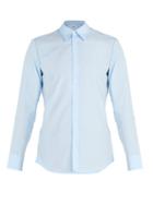 Matchesfashion.com Maison Margiela - Single Cuff Cotton Shirt - Mens - Light Blue