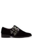 Toga Corduroy Double-buckle Loafers