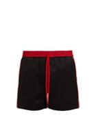 Gucci Logo-ribbon Satin Shorts