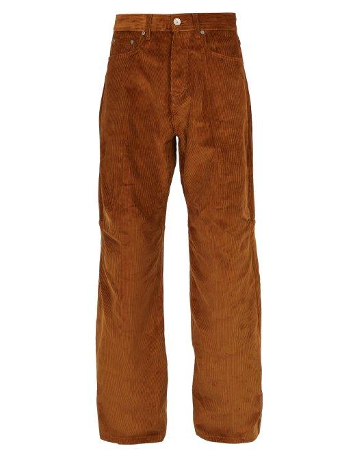 Matchesfashion.com Phipps - Wide Leg Cotton Corduroy Trousers - Mens - Brown