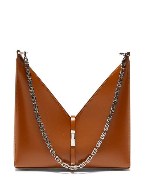 Givenchy - Cut-out Leather Shoulder Bag - Womens - Tan