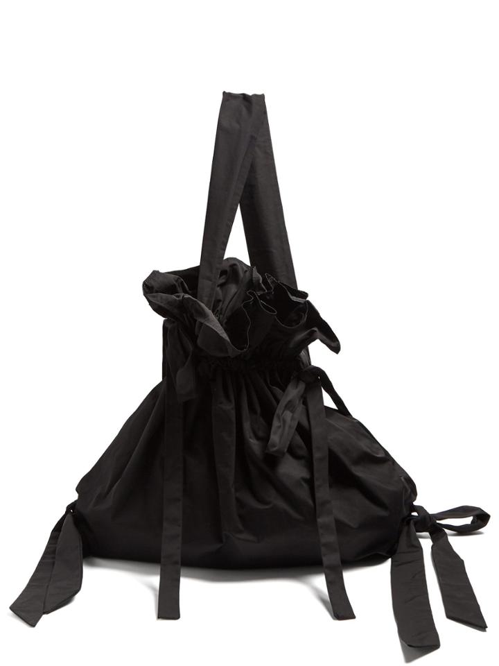 Simone Rocha Bow-detail Woven Drawstring Bag