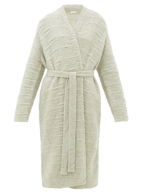 Matchesfashion.com The Row - Atra Boucl Wool-blend Cardigan - Womens - Light Grey